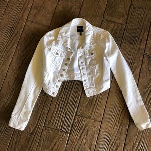 White jean jacket